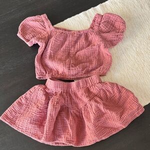 Rylee + Cru Dusty Rose Textured Set